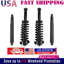 4PCS Front Rear Shock Struts w/ Coil Springs For 2009-2013 Ford F-150 4WD Front