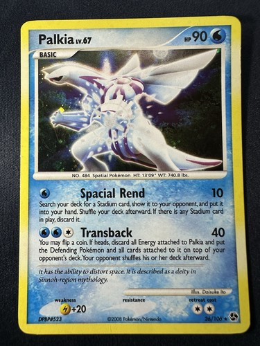 Pokemon Palkia 26/106 Great Encounters MP Diamond & Pearl Holo Bleed 🩸D
