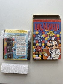 Dr. Mario (Nintendo NES, 1990) CIB - COMPLETO con scatola e inserti! WOW TAGLIENTE!!