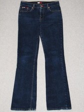 JJ05435  TOMMY HILFIGER  AUTHENTIC BOOT WOMENS JEANS sz7/31 DARK BLUE