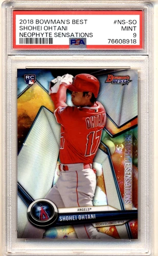 2018 Bowman's Best - #NS-SO Shohei Ohtani Angels RC "Sensations"  PSA 9 MINT