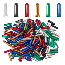 100 Pcs Bike Cable Ends Caps Bicycle Cable End Crimps Mountain Bike Brake Tips