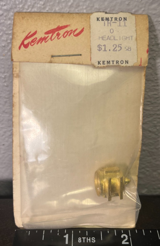 Vintage Kemtron TR-11 O Scale 2-Rail Brass Headlight Locomotive Detail Part