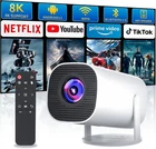 Mini Projector w/ WiFi & Bluetooth, Portable Supports 4K/8K with Android System