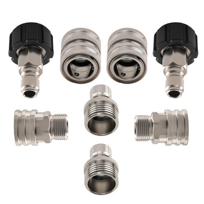 #ad #ad 8PCS Pressure Washer Quick Connect Adapter for M22 14mm 3 8 3 4 Fittings $21.20
