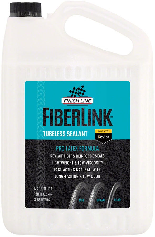 Finish Line FiberLink Pro Latex Tubeless Sealant --Enhanced Fast-Acting 1G Jug 21290₽