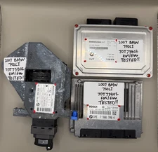 2007 06 08 BMW 750Li Engine computer ignition key ECM ECU DME CAS VVT E65 E66