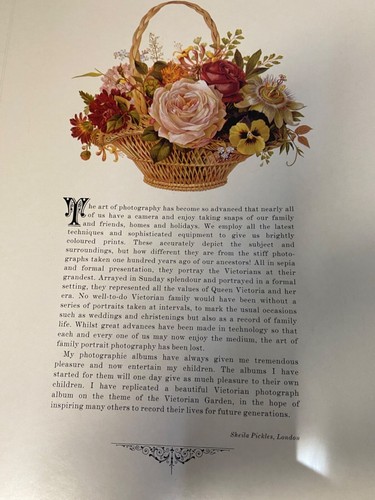 A Victorian Posy Penhaligon’s Photo Album Illustrated 1987 8" x 12" new - Picture 11 of 13