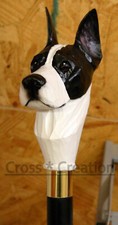 Great Dane Dog Head Handle Carved Walking Cane Wooden Walking Stick Cane Gift