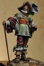 1/24 Scale 17th Century Nobleman Figure Historical Miniature Model Unassembled