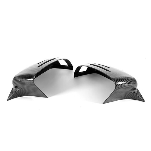OX Horn Carbon Fiber Mirror Cover Caps Add On Fits Benz W204 W212 W218 W176 W221 - Picture 6 of 8