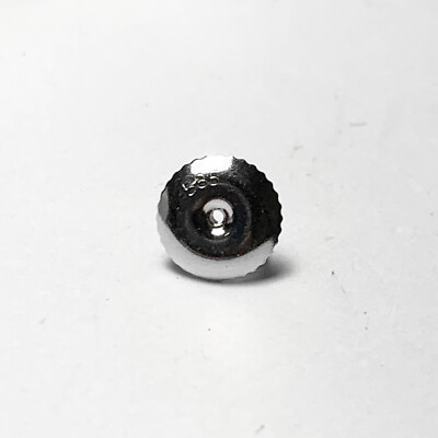 Solid 14k White Gold Earring back for Screw Back Posts (approx 0.86mm thickness)