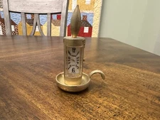 Older Xanadu Candlestick Clock Quartz 4” Tall needs battery