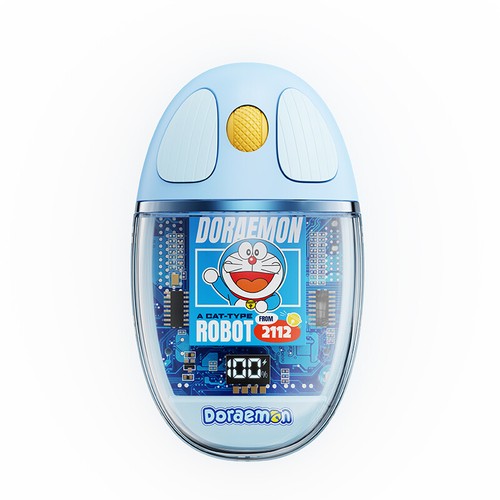 Anime Doraemon Wireless Bluetooth Mouse Office PC Portable Silent Clear Mouse - Picture 13 of 13