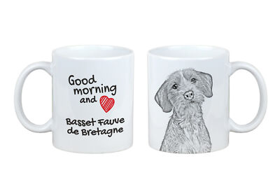 Basset Fauve de Bretagne Tasse mit Hund guten Morgen Art-Dog