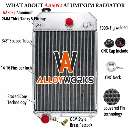 Aluminium Kühler für Cat Perkins Stationär 1104A-44 1104C-44 1104C-E44 Motor - Bild 1 von 7