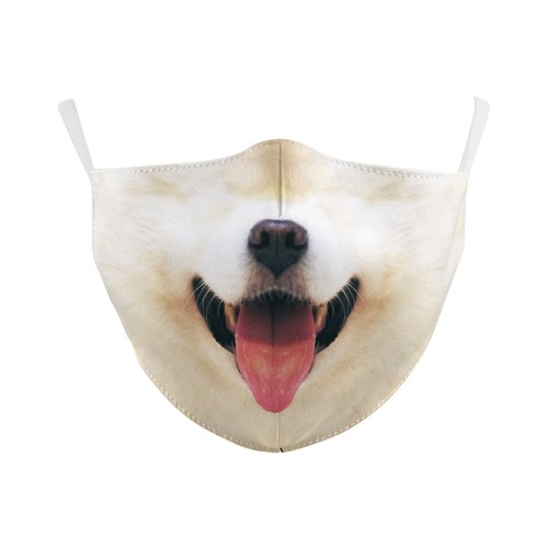 Adult Adjustable Washable Funny 3D Dog Mouth Masks Protective Cosplay Facemasks - Picture 7 of 40