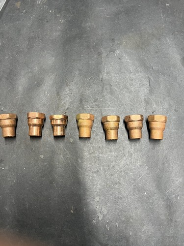 Nibco 603 1/2โ FIP X 1/2โ Sweat Copper Fitting Adapter Lot of 7