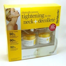 STRIVECTIN Tightening Neck + Decollete Cream Skin Care Set 2x 10z/30ml 