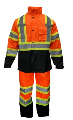 RK Safety RW-CLA3-TOR77/TLM55 Class Rain suit, Jacket, Pants