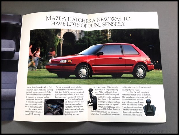 1990 Mazda 323 Hatchback Original Sales Brochure Catalog | eBay