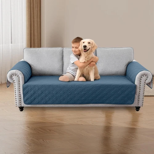 Sitz Sofabezug Wasserdicht Möbel Schonbezug mit Stauraum Sofakissen - Bild 26 von 50