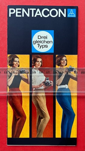 DDR Reklame Prospekt VEB PENATCON DRESDEN 1965 PRAKTICA nova, mat ( F22252