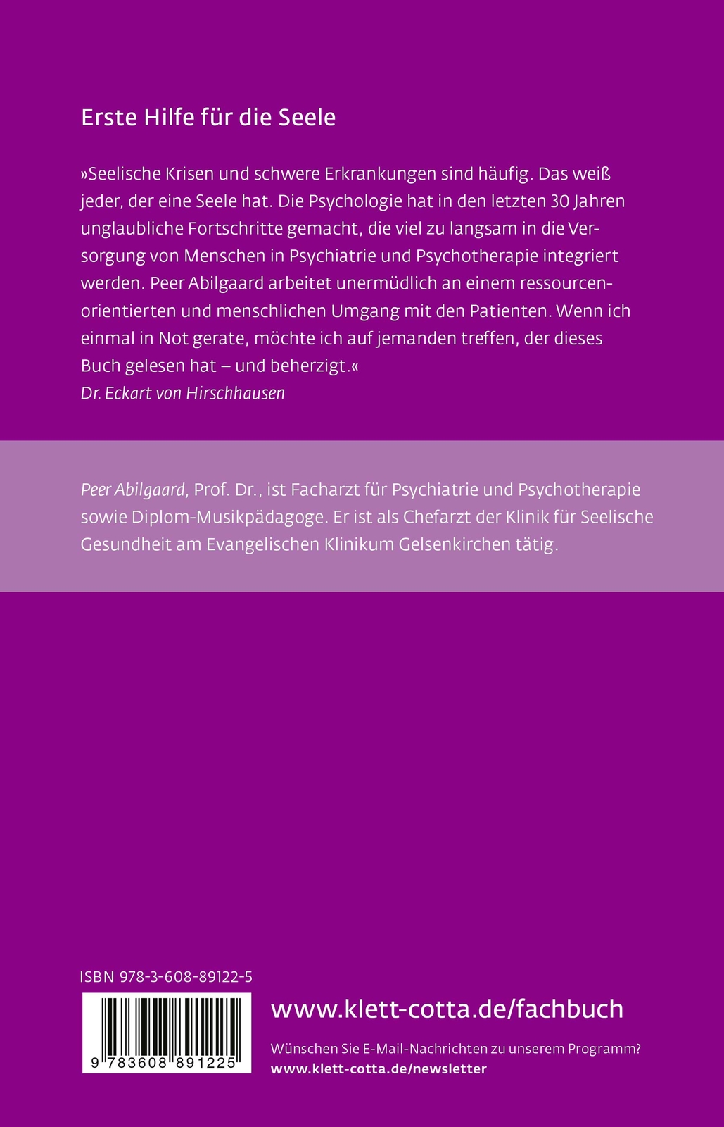 Thumbnail - Peer Abilgaard / Stabilisierende Psychotherapie In Akuten Krisen