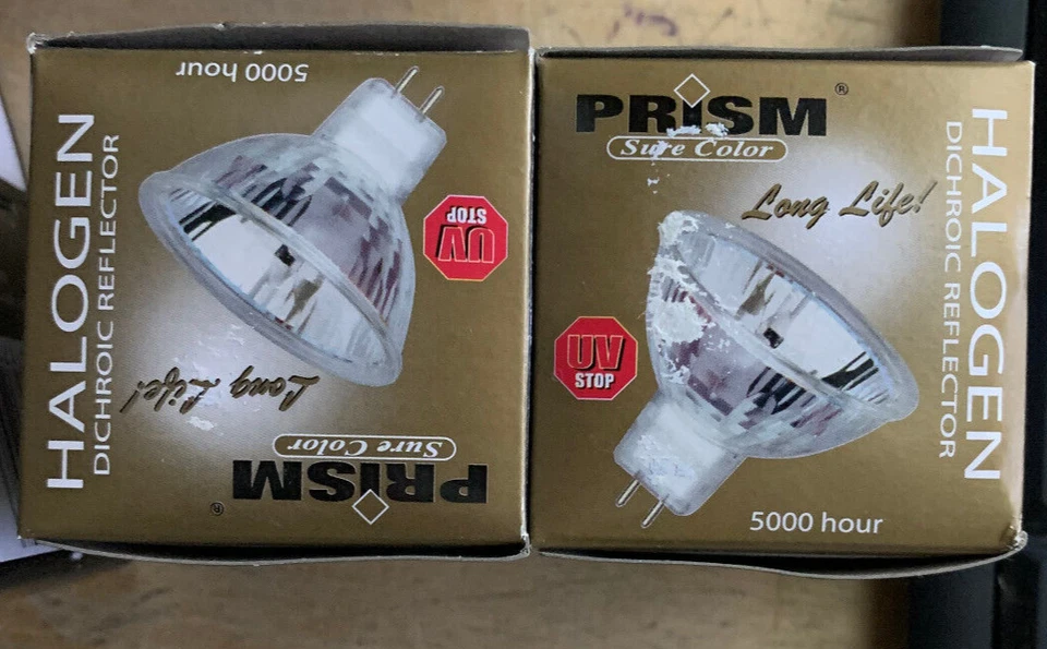 10 pack, Halco 107124 MR16EXN/SC 12V 50W 38° Dichroic Reflector NEW Package - Image 2 of 4