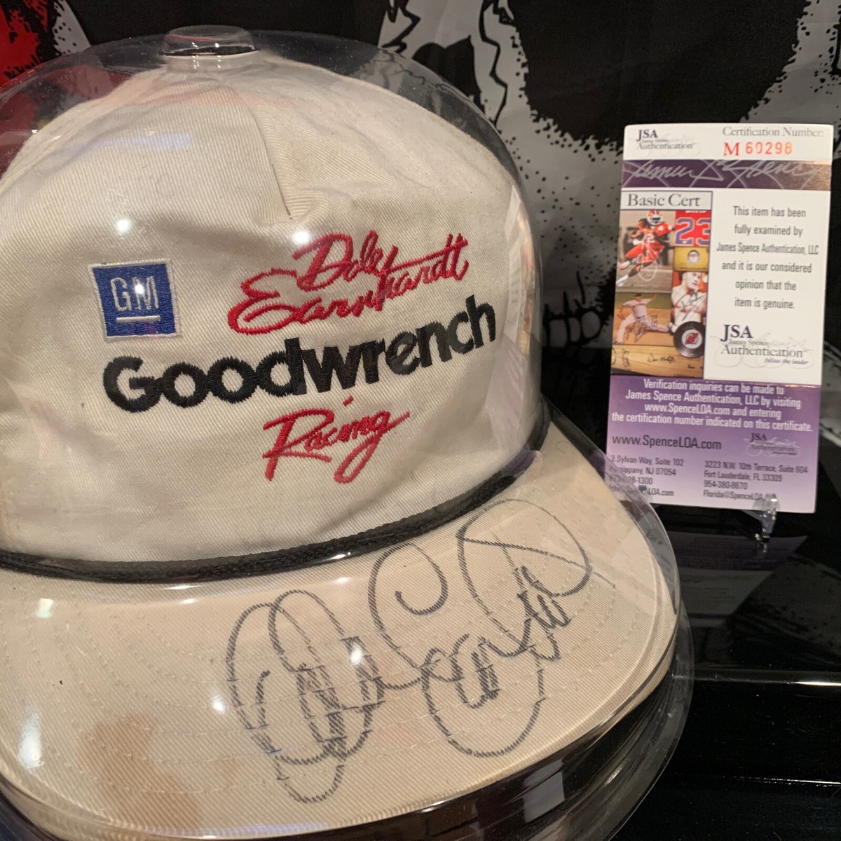Dale Earnhardt Sr SIGNED Goodwrench Racing Hat W Ultra Pro Case
