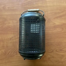 New 12 Inch  Candle Lantern -Wine Cork Holder - Black