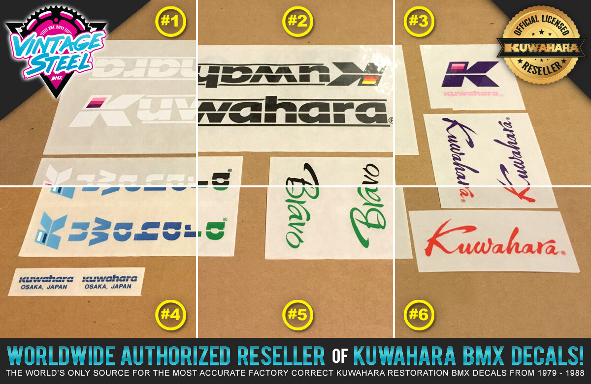 桑原　KUWAHARA　ステッカー　当時物　ビンテージBMX OLD 桑原 KUWAHARA ステッカー 当時物 ビンテージBMX OLD