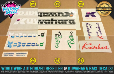 桑原　KUWAHARA　ステッカー　当時物　ビンテージBMX OLD kuwahara-old-school-bmx-decals