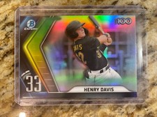 Henry Davis #BTP-33 - 2022 Bowman Baseball - Bowman Scouts' Top 100 Insert 