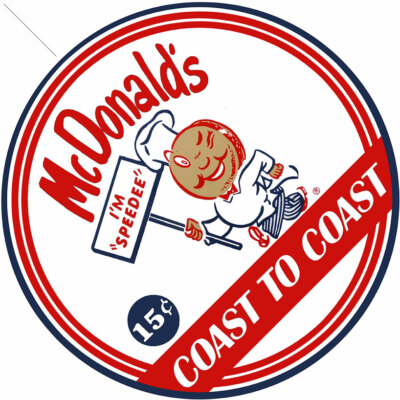 McDonald's Speedee ヴィンテージサイン　マクドナルド　看板 McDonald's Speedee Vintage Inspired Round Metal Sign | eBay