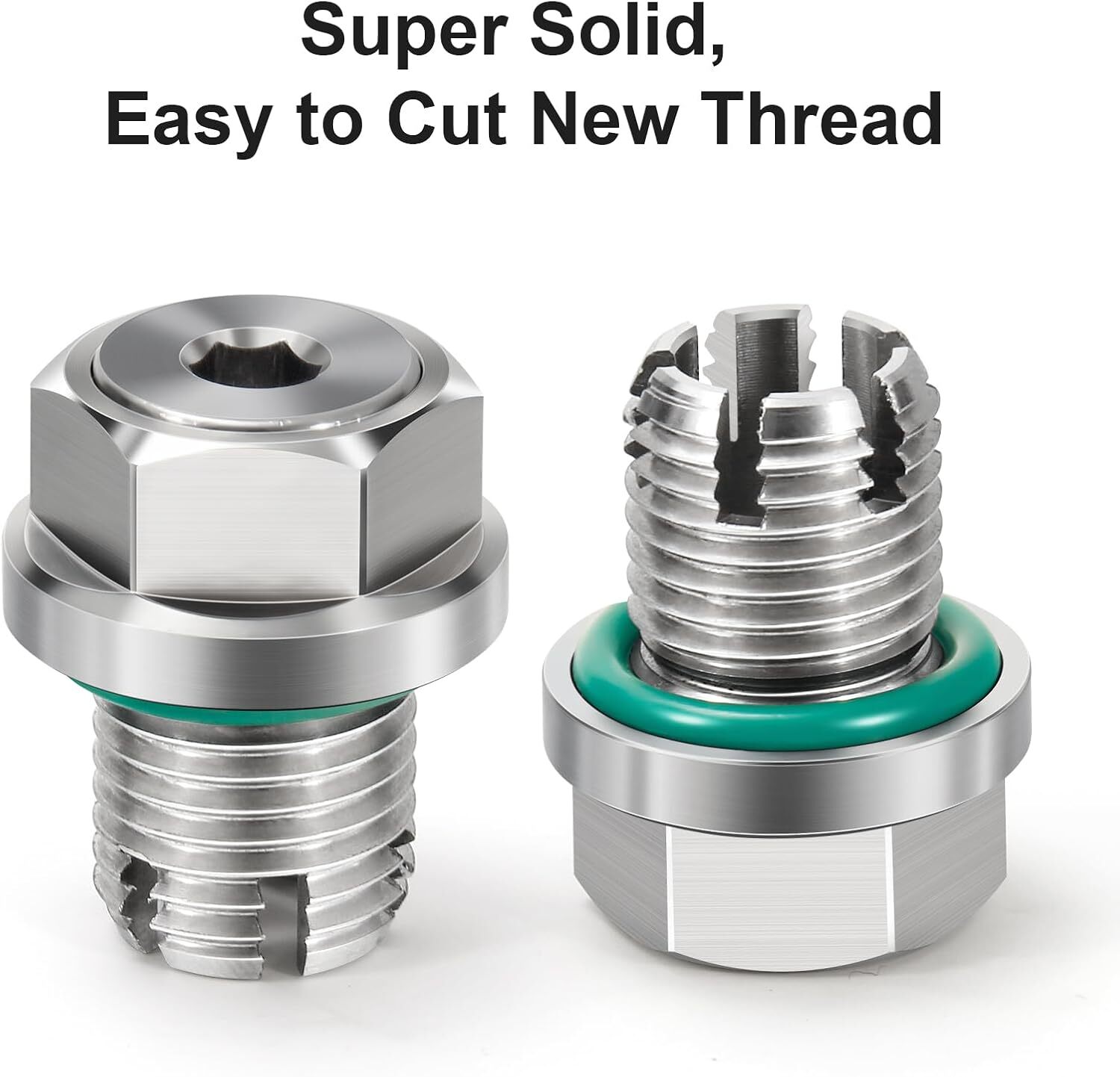 Oil Drain Plug Self-tapping Piggyback Stainless Steel Repair Kit M16.1-1.5x15mm 