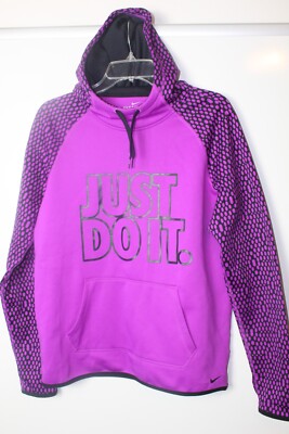 nike just do it purple hoodie