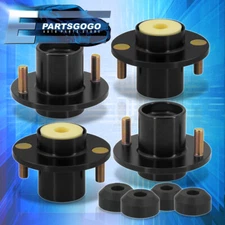For Honda Civic Del Sol Black Aluminum Suspension Coilover Shock Top Hat Mounts