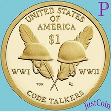 2016-P NATIVE AMERICAN SACAGAWEA CODE TALKERS DOLLARS FROM ROLLS UNCIRCULATED 