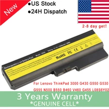 For Lenovo G430 G450 G530 G550 G555 Battery L08S6Y02 42T4725 Laptop L08S6Y02 USA