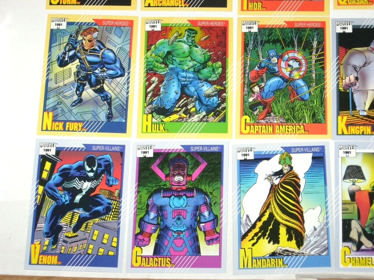 1991 Marvel Universe Series 2 Trading Card COMPLETE BASE SET #1