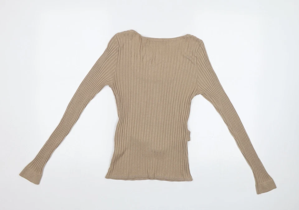 Very Womens Beige Viscose Blend Jumper Size 12 - Image 2 of 4