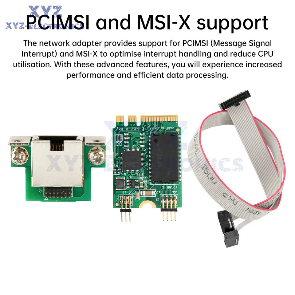 M.2 Key A+E/PCI-E 2.5G Gigabit Ethernet Network Lan Card 1000Mbps RTL8125BG Chip - Image 4 of 4