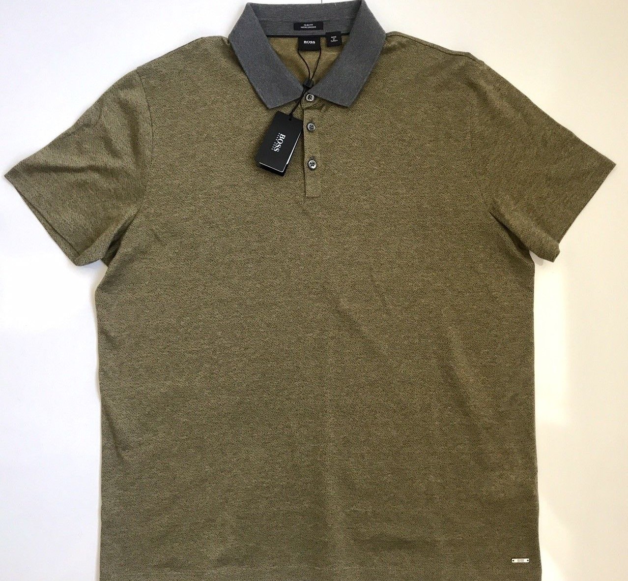 hugo boss slim fit mercerised