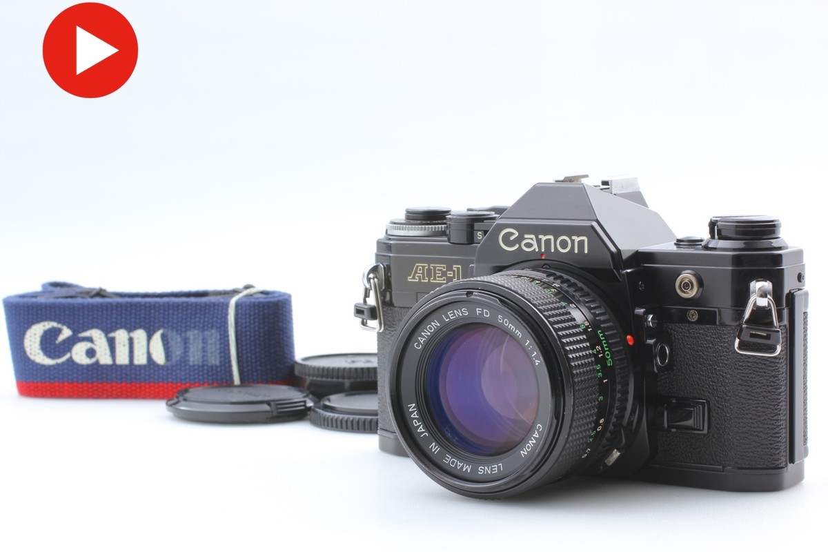 Near MINT + Strap] Canon AE-1 + New FD NFD 50mm f1.4 Lens