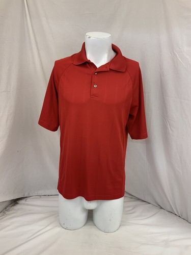Ping Golf Shirt L Red 100% Polyester Polo Short Sleeve YGI N2-627 - Picture 2 of 11