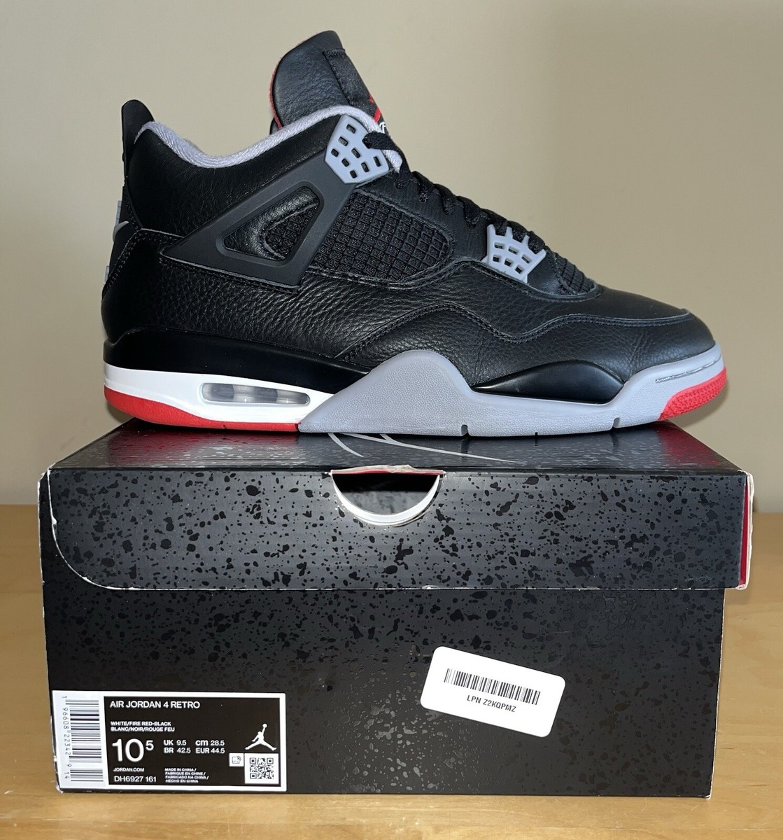 Nike Air Jordan 4 Retro Bred Reimagined FV5029-006 Size 10.5 Nike Air Jordan 4 Retro Bred Reimagined FV5029-006 Size 10.5