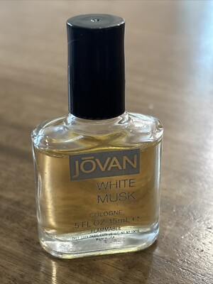 White Musk by Jovan for Men Mini Cologne Splash 0.5 oz Partially Full