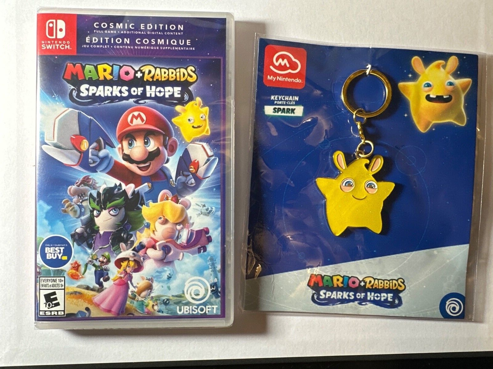 NEW Mario + Rabbids Sparks of Hope - Cosmic Edition & Keychain ...