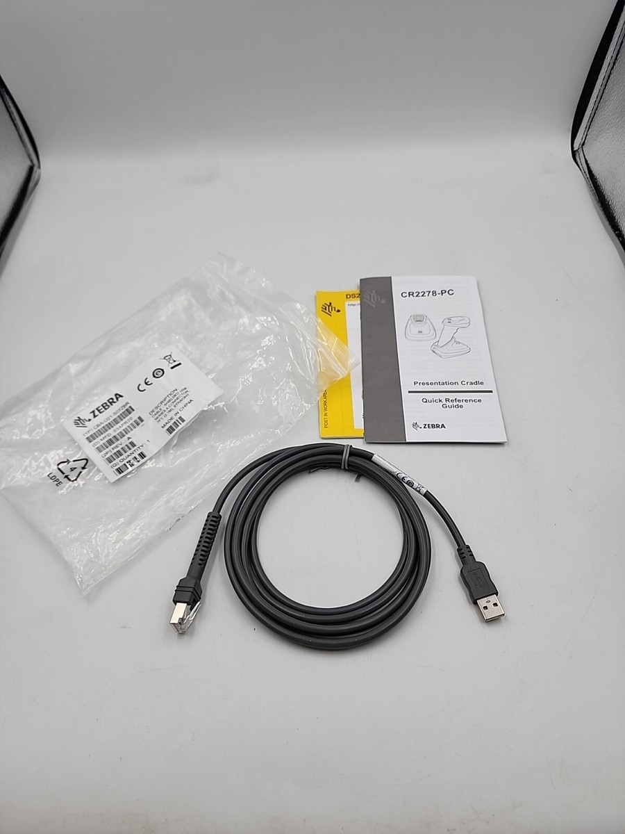 Shielded USB Cable CBA-U21-S07ZBR for Zebra Scanner - UNUSED | eBay